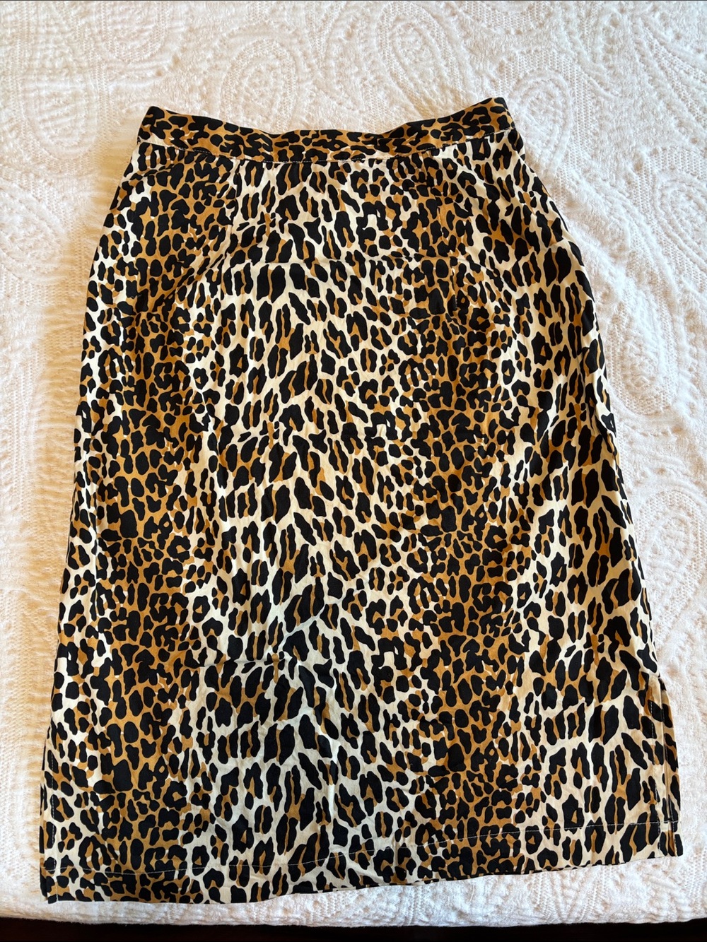 Trashy Diva Leopard Print Cotton Blend Pencil Skirt Size 8 - Picture 4 of 8